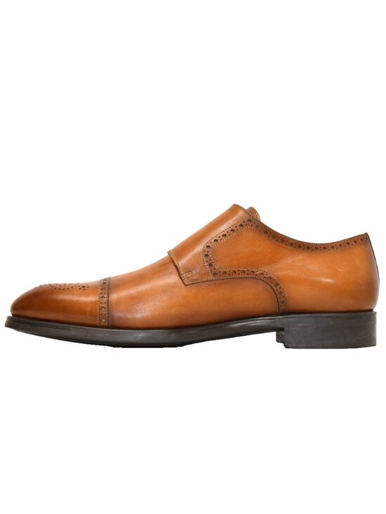 New! Magnanni Miliano Monk Strap Shoe Leather Cuero Brown Size 13 25380 DD514A main image 8